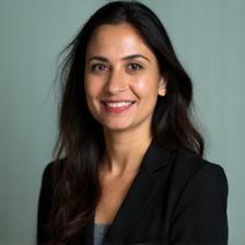 Portrait of Professor Aisha Khan
